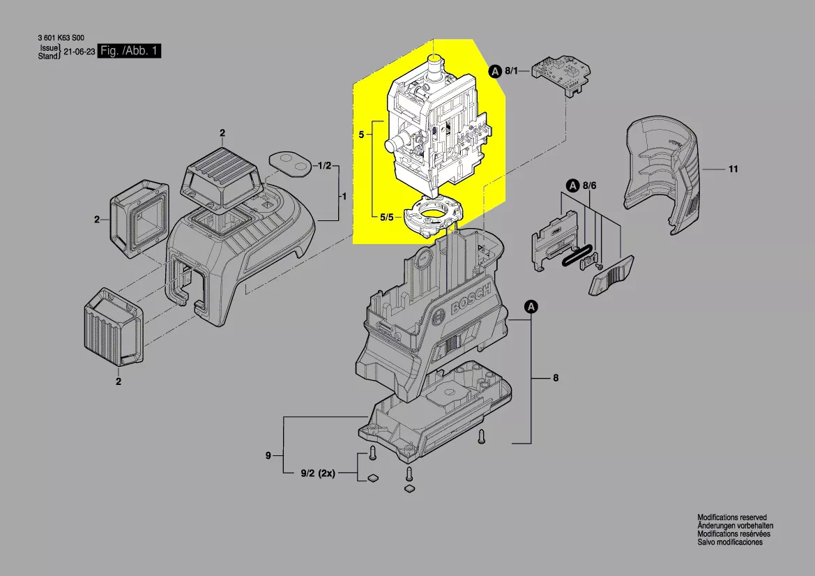 pendule réf. 1 600 A00 NP3 Bosch